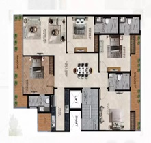 3 BHK + Servent